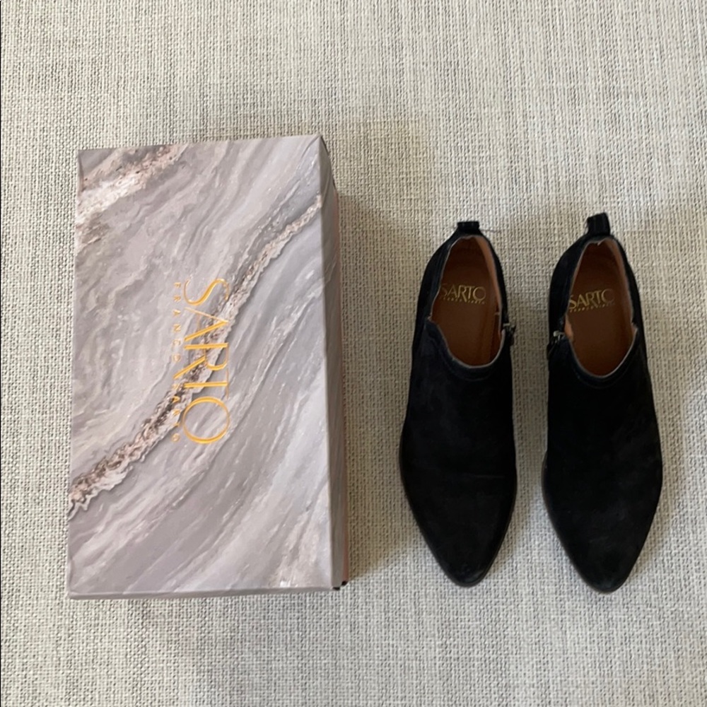 Franco Sarto Black Ankle Boots